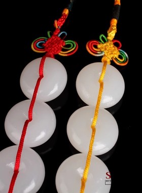 平安扣居家客厅挂件天然玉石包邮