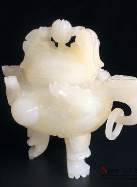 天然九转乾坤家居客厅阿富汗白玉