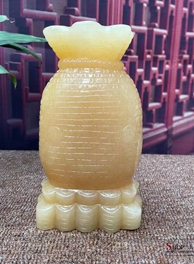 天然聚财办公室玄关酒柜工艺品