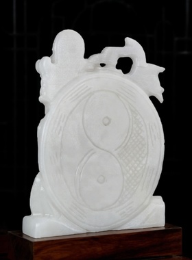 天然玉石扭转乾坤摆件家居客厅玄关办公室博古架工艺品装饰品摆设