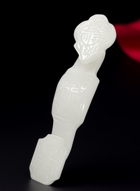 天然玉石福禄平安如意手把件手盘玩摆件家居办公室客厅酒柜装饰品