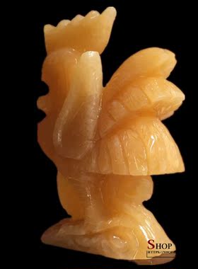 天然生肖鸡招财家居客厅工艺品