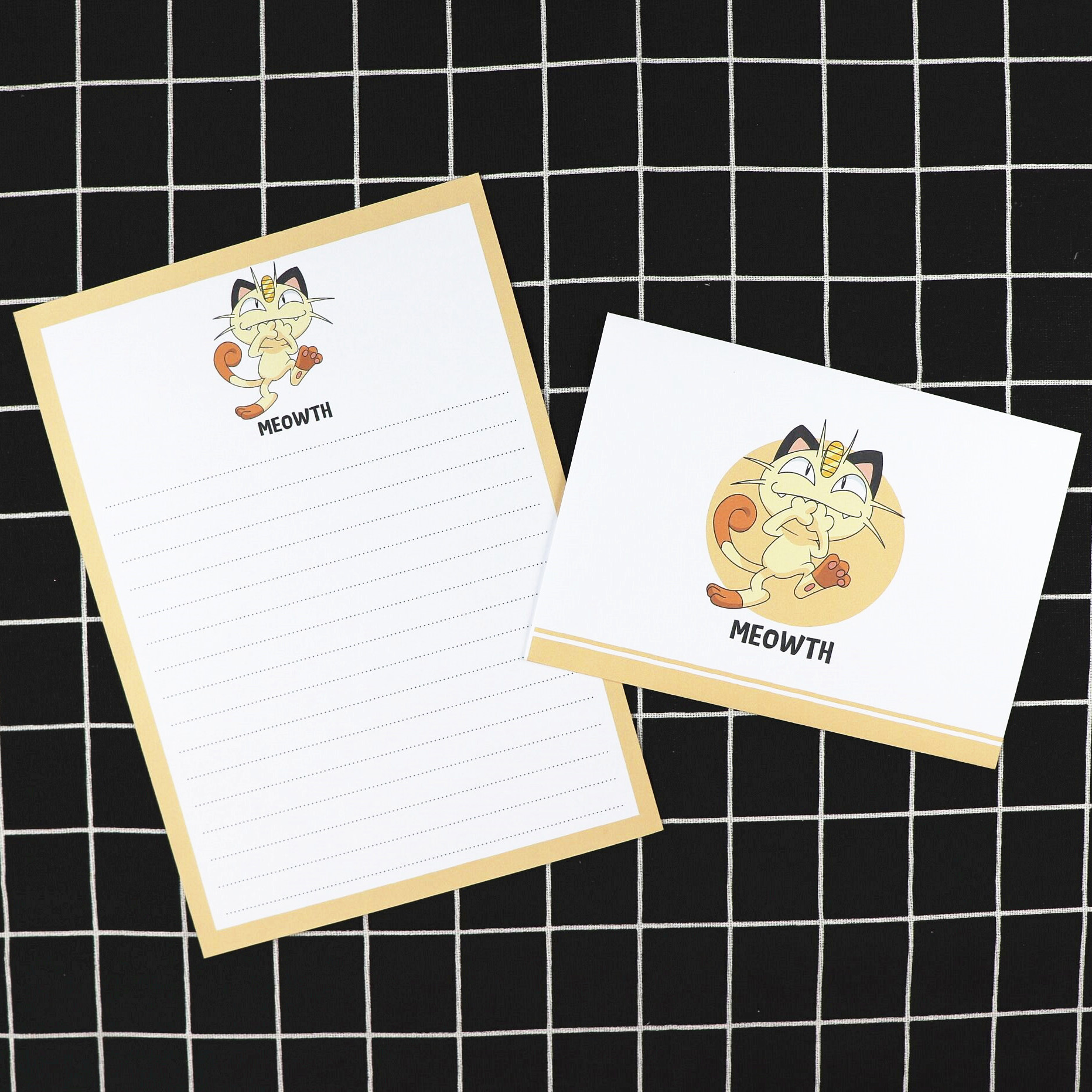 日韩创意可爱卡通 10款小精灵 信封信纸套装小清新信笺包邮可定制 - 图1