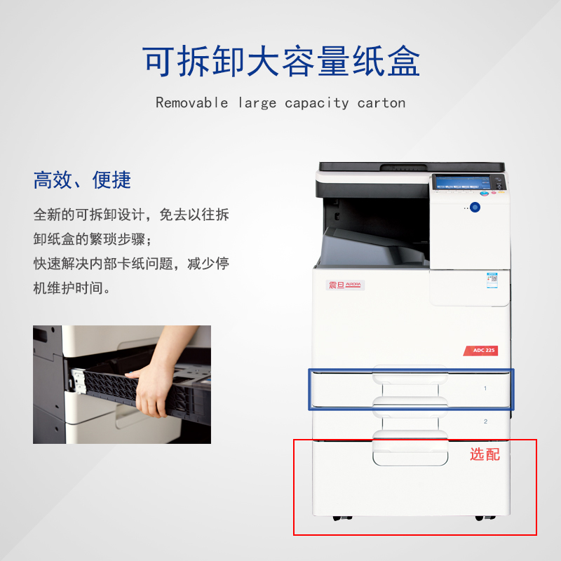 震旦旗舰店震旦数码彩色复合机扫描双面打印机多功能ADC225 复合机3