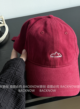 BACKNOW新款精致字母大头鸭舌帽