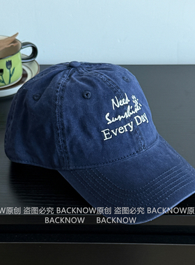 需要阳光/BACKNOW棒球帽水洗大头