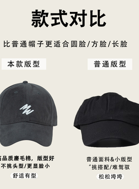 自制大头围棒球帽美式复古潮搭