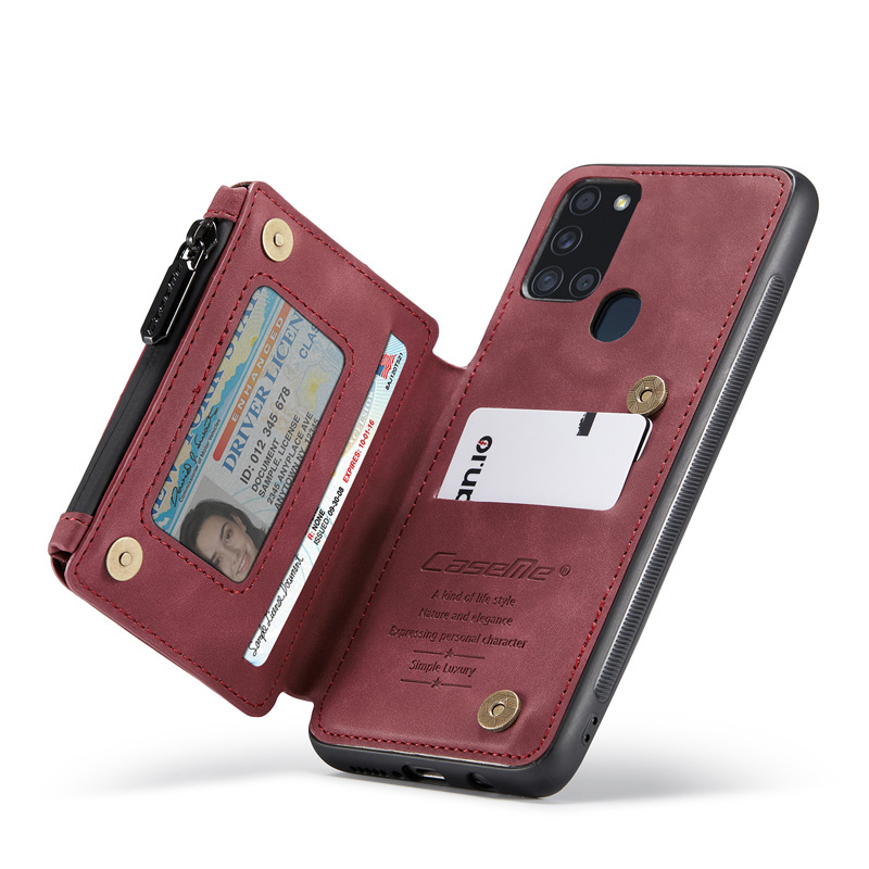 适用Samsung三星Galaxy A21S leather case cover翻盖皮套手机壳-图2