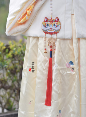 新春款舞狮项链/禁步