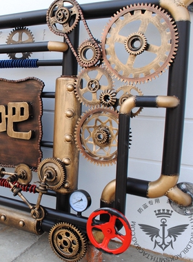 铁艺 工业风 音乐餐吧酒吧招牌广告牌门头招牌 软装饰