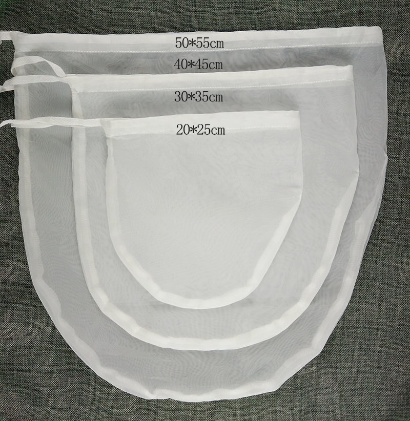 20*25cm尼龙过滤袋过滤网筛超细家用隔渣袋漏网挤水袋脱水袋定制-图0