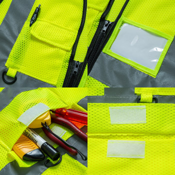 Mesh reflective clothes vest safety vest construction fluorescent clothes night reflective vest construction engineering ເສື້ອຜ້າຄວາມປອດໄພ