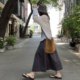 A-size green long skirt with 30-39 years old