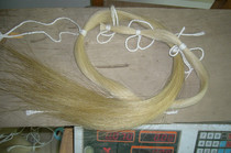 Dihu bow wool board hoobow fur Erhu accessories white horse tail wool 50 gr black horsetail hair 103-105cm