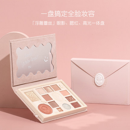 colorrose|浮雕眼影正品官方旗舰店腮红高光一体彩妆盘哑光眼影盘