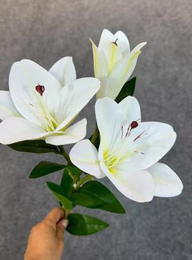 假花3D客厅打印家居摆件百合餐桌