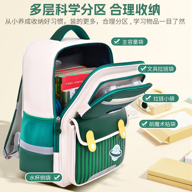 2024新款儿童书包小学生男童一二三到六年级女超轻便减负护脊男孩_迈斯帝皮具_玩具/童车/益智/积木/模型-第5张图片-提都小院