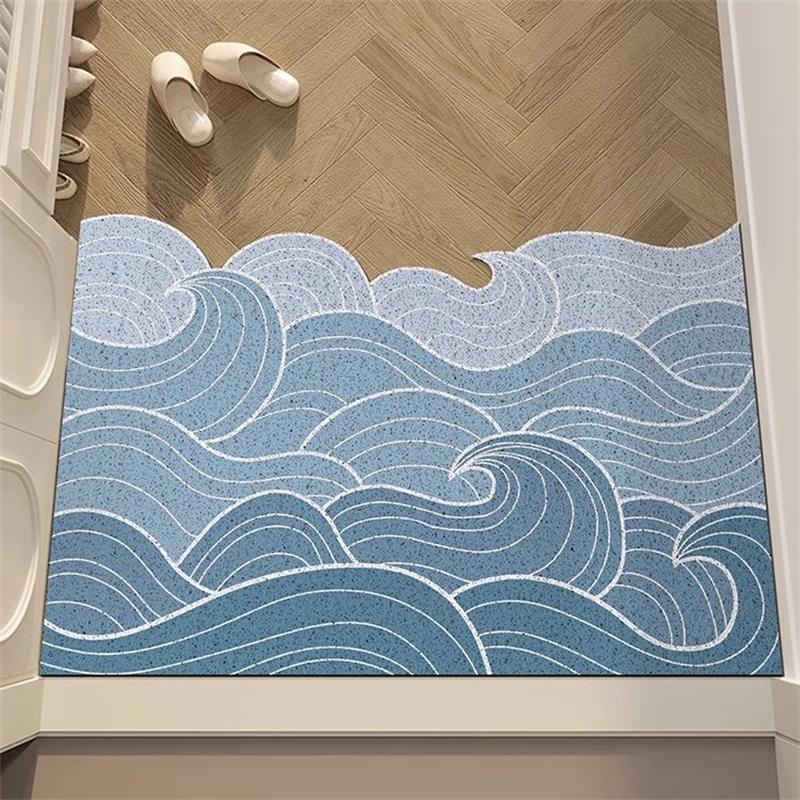 丝圈入户门地垫家用门口进门蹭土防滑脚垫玄关耐脏可裁剪天津地毯 - 图3