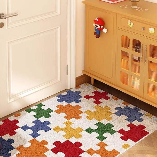 ins风入户门垫进门门外防滑耐脏丝圈家用裁剪网红脚垫子地毯地垫,淘宝优惠券,粉丝福利购,淘宝优惠卷