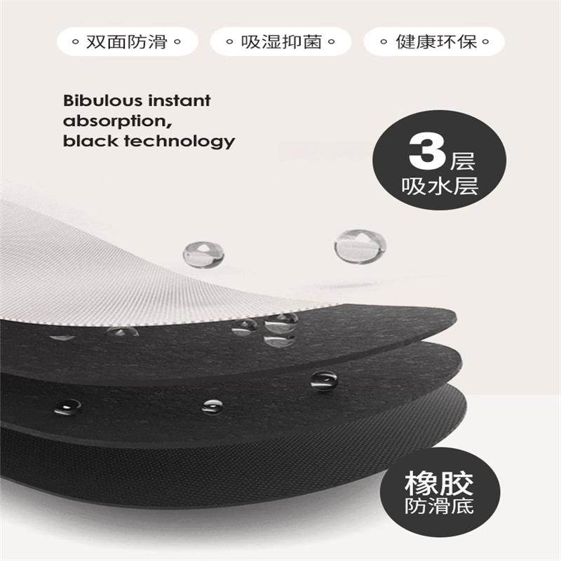 浴室地垫卫生间门口耐脏速干防滑脚垫家用卫浴硅藻泥软垫进门门垫 - 图2