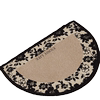 Entrance door floor mat semi-circle high-grade non-slip foot mat