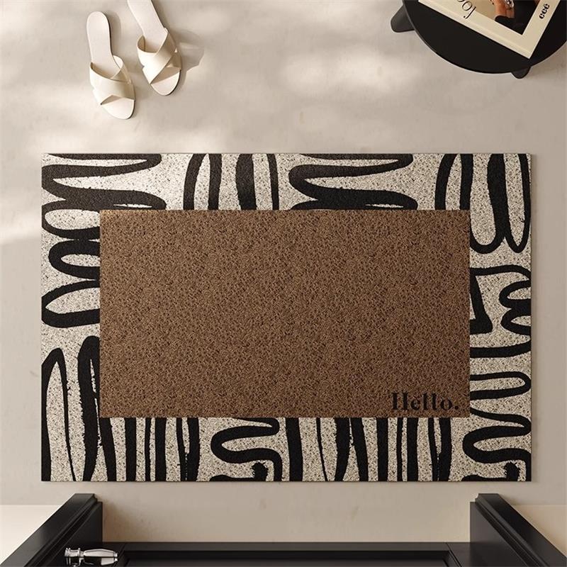 丝圈入户门地垫高级感进门门口可裁剪防滑脚垫子门外复古地毯家用 - 图2