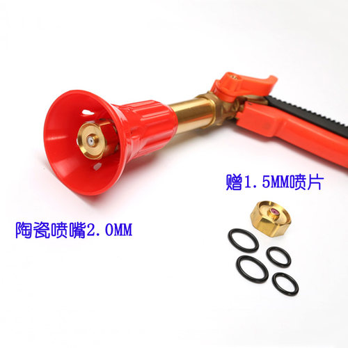 意大利高压雾化喷枪机电打药机高压泵喷雾果树陶瓷嘴全铜农用水枪 - 图0