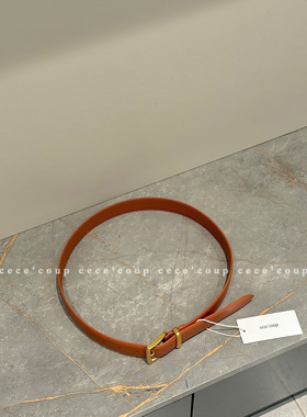 cece coup 时髦GIRL~12/31 新品 24ss 真皮复古百搭腰带 皮带女士