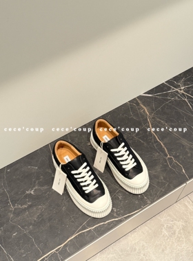 24FW增高厚底小白鞋饼干鞋