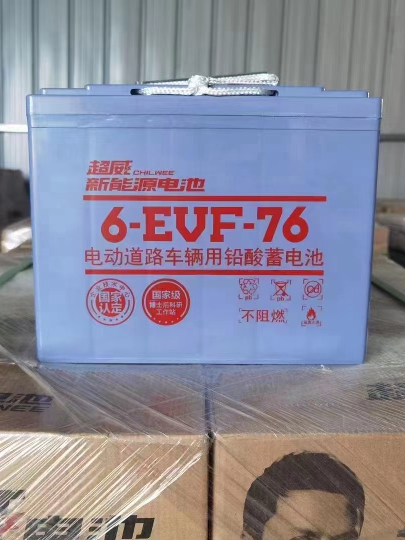 全新新款超威12v107ah电瓶24v电动四轮巡逻车6-evf-107洗地机电池 - 图2