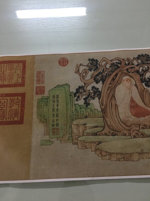 吴彬十六罗汉图卷国画复古书画佛像人物水墨工笔仿古复制手卷装饰