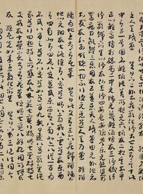 唐人草书 法华经玄赞卷 第一手稿复古书法字画真迹微喷仿古复制品