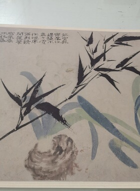 石涛花鸟水仙荷花图复制