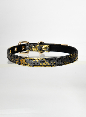 手工皮具K9定制刻字女士项圈