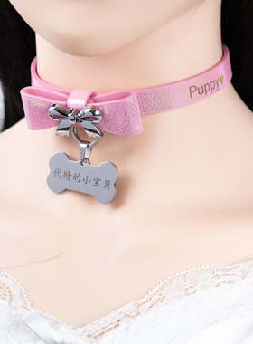 手工真皮K9女款项圈项链