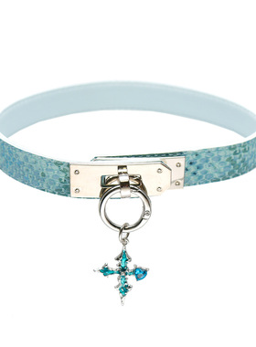 项圈choker蛇皮朋克风装饰扣凯蒂扣定尺寸puppy定制刻字女m