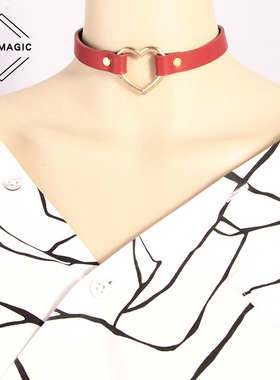 choker项圈定制刻字真皮