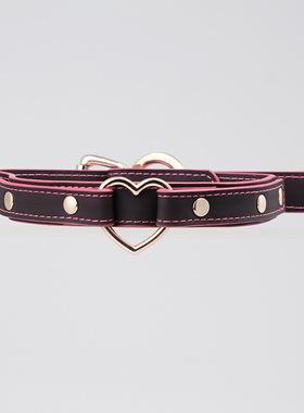 温感变色sp项圈 铃铛魅力项圈牵引绳定制刻字女m链子