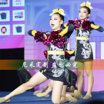 China Wind Cheerleading Costumes Show Cheerleading Costumes Adults Children Cheerleaders team Gymnastics Costume Bodywear