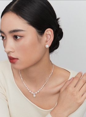 珍珠项链毛衣链锁骨链女