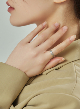 橄榄叶戒指女通勤码数齐全