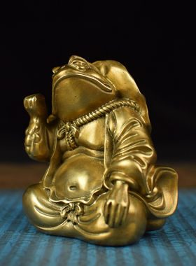 蛤蟆大师掐指一算发财小摆件