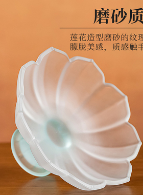 琉璃高脚莲花供果盘家用佛堂上供
