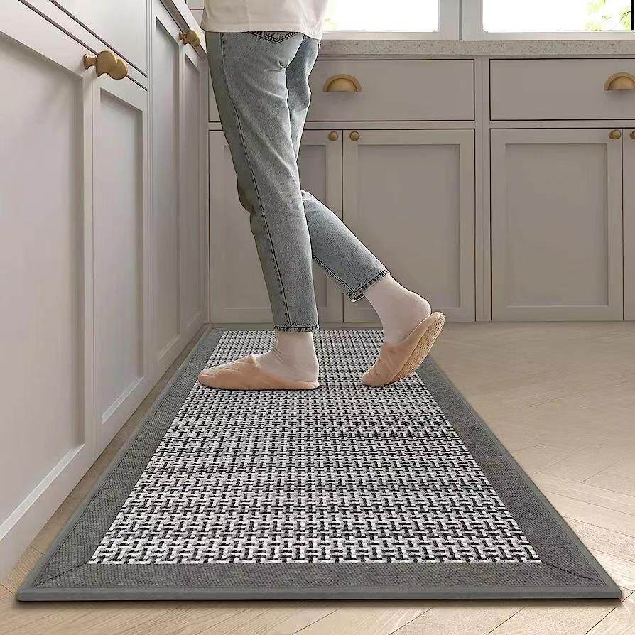 Kitchen floor mats absorbent woven non-slip floor mats waterproof