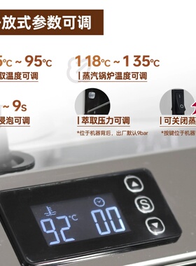 MIlesto迈拓EM-30咖啡机家商两用意式半自动研磨分体双锅炉旋转泵