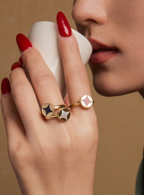 何方HEFANG幸运苹果幸运扣戒指