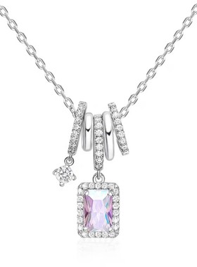 何方小方糖项链HEFANG极光锁骨链