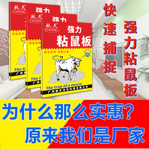 驰天老鼠板超强力粘鼠板老鼠笼抓老鼠神器老鼠板灭老鼠神器灭鼠胶-图2