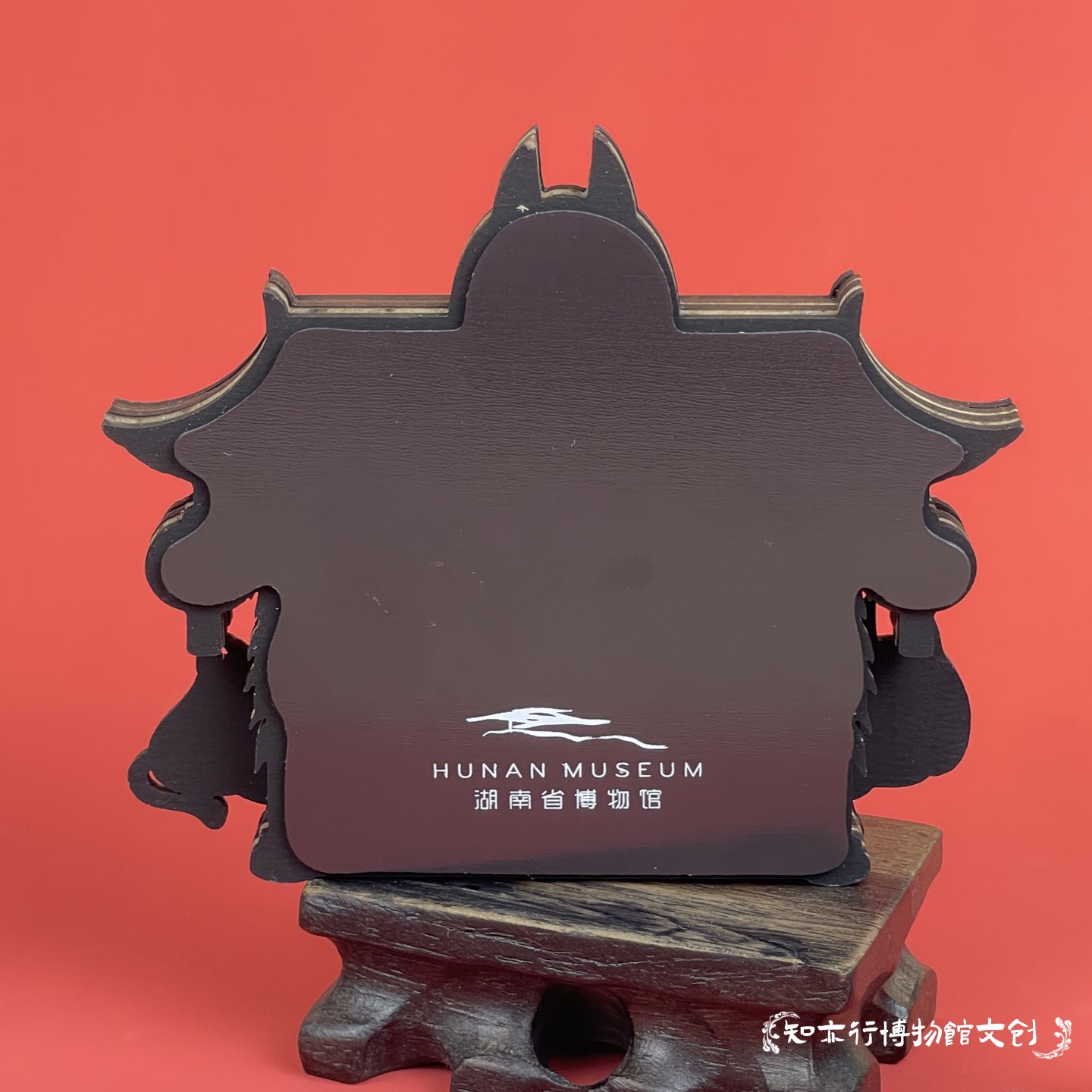 湖南省博物馆汉小狸萌猫全家福木制流沙冰箱贴乔迁搬家可爱礼物