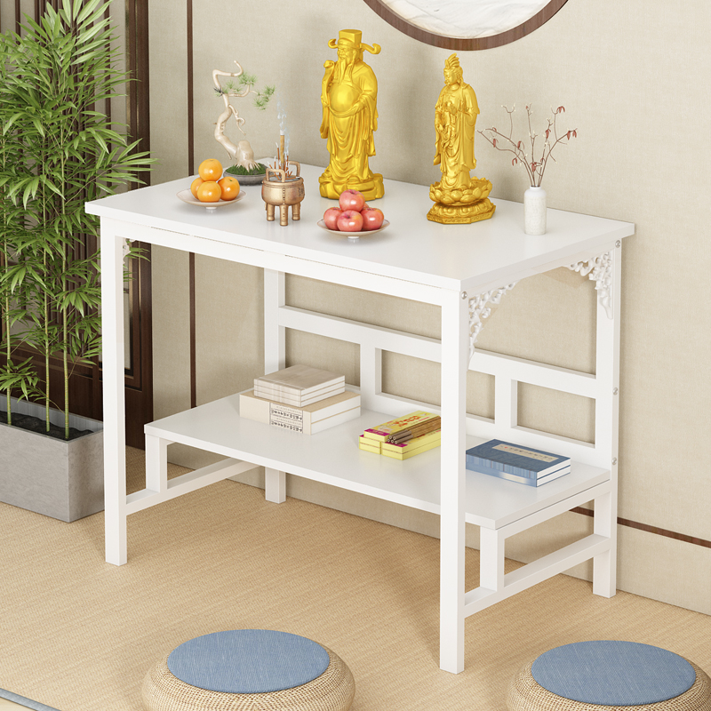 供桌佛台关公菩萨佛桌财神挂像高供桌子长条案经济型家用简约中式 - 图1